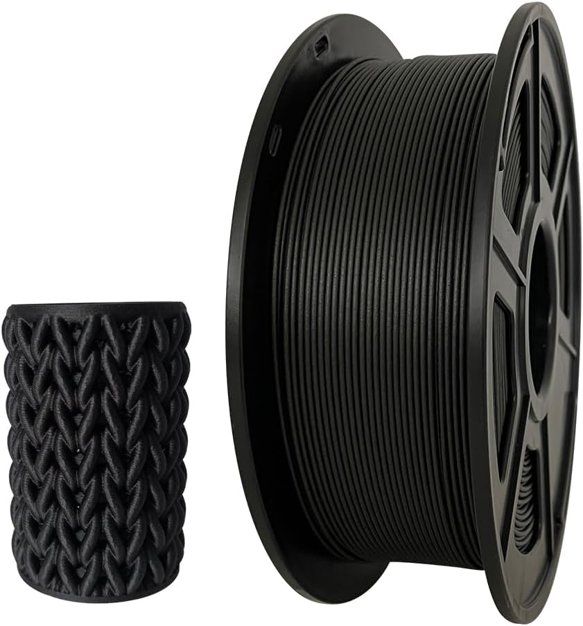 Wellshow Carbon Fiber 3D Printer Filament 1.75mm, 20 Carbon Fibers Added, Perfect