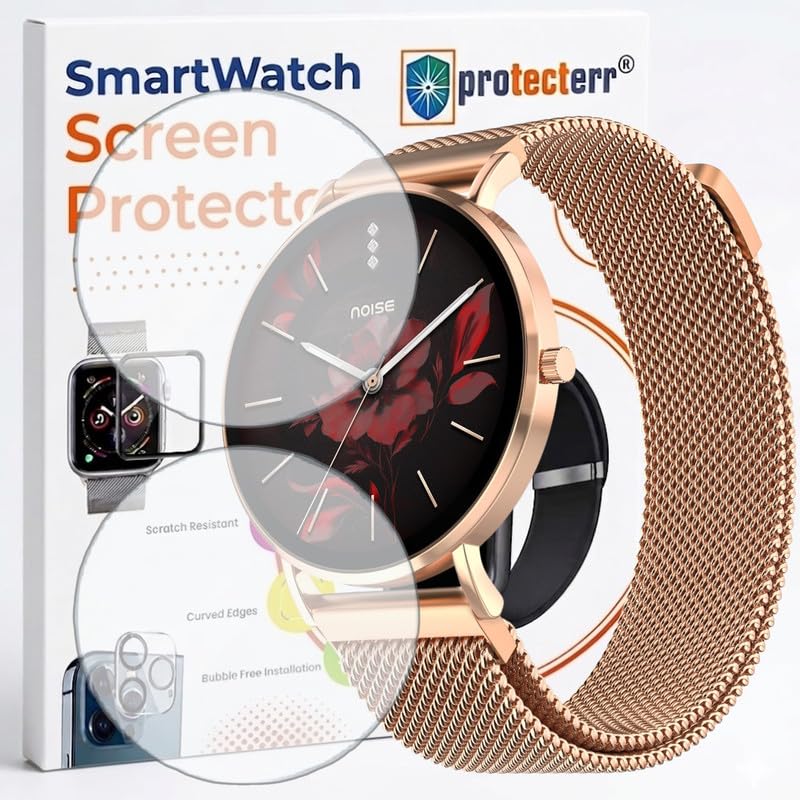 Image of 2-Pack Screen Protector for Noise Diva 2 1.2 inch Smartwatch - Flexible TPU Screen Guard, HD Clear, Anti Scratch, Bubble Free, Full Coverage Film - Not Tempered Glass