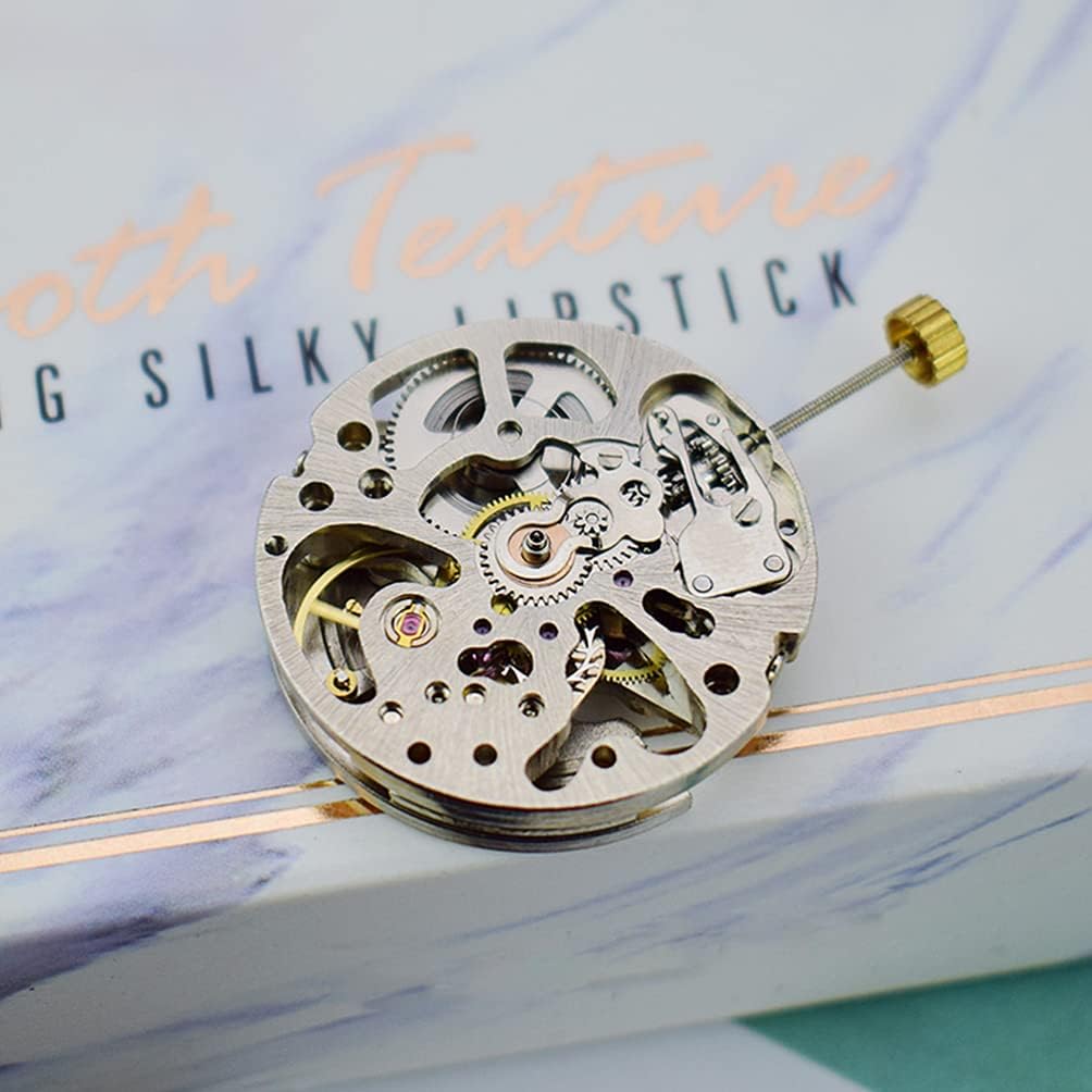 Hemobllo Watch Movement Automatic Mechanical Movement Replacement Part Men Japanese Quartz Movement Skeleton Watch Accessories for Men Women