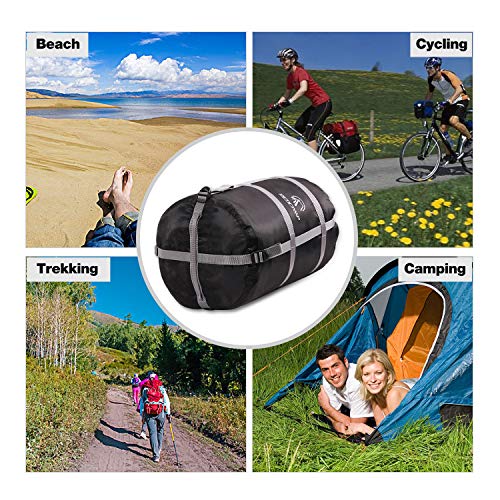 Bolsa de compresión para bolsa de dormir REDCAMP, color negro, tamaños M, L, XL y XXL para camping y mochilero miniatura 4