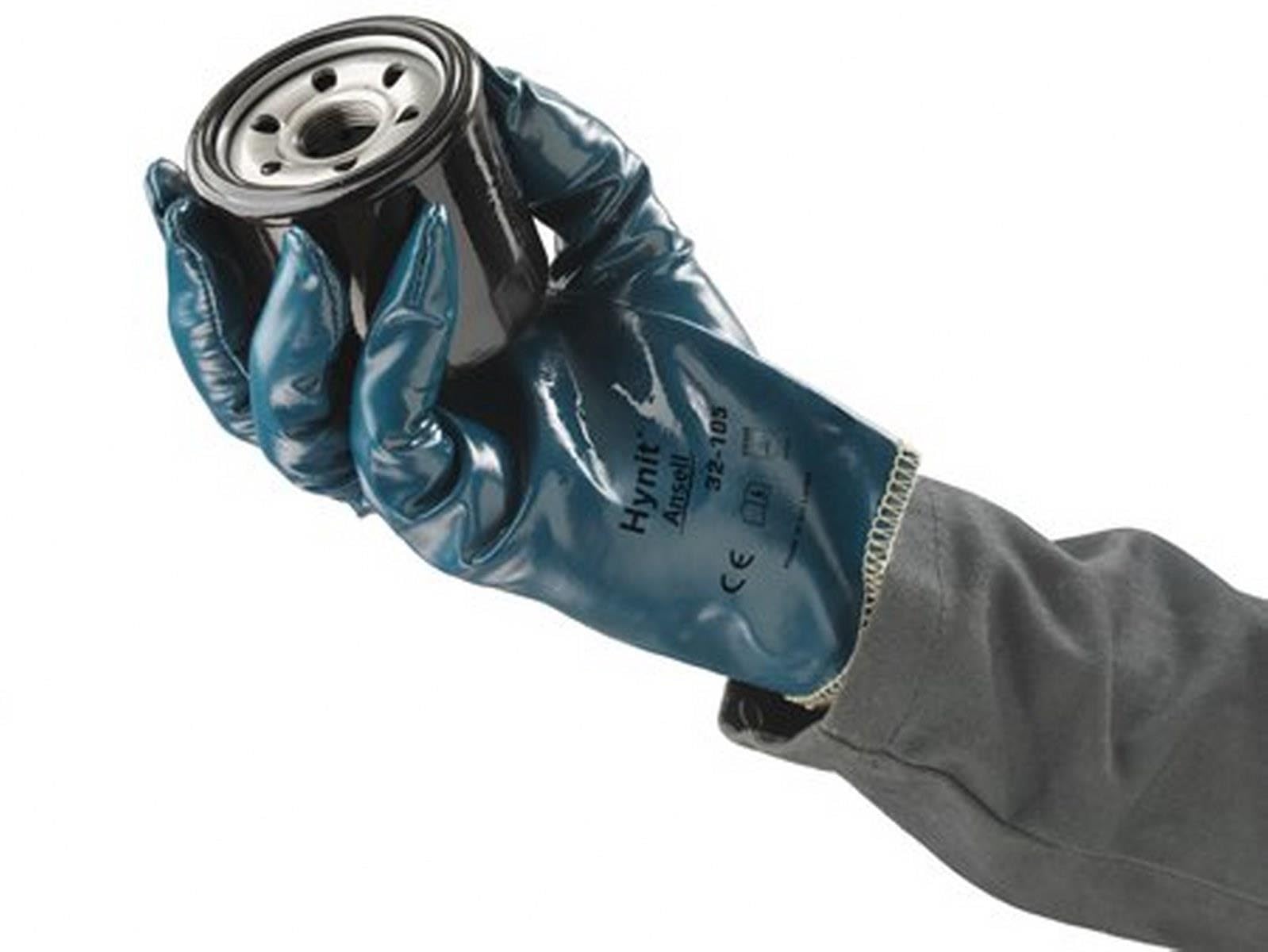 Ansell Hynit 32-105 Work Gloves with Liquid-Repellent Impregnation, Special Nitrile Formulation - Image 4