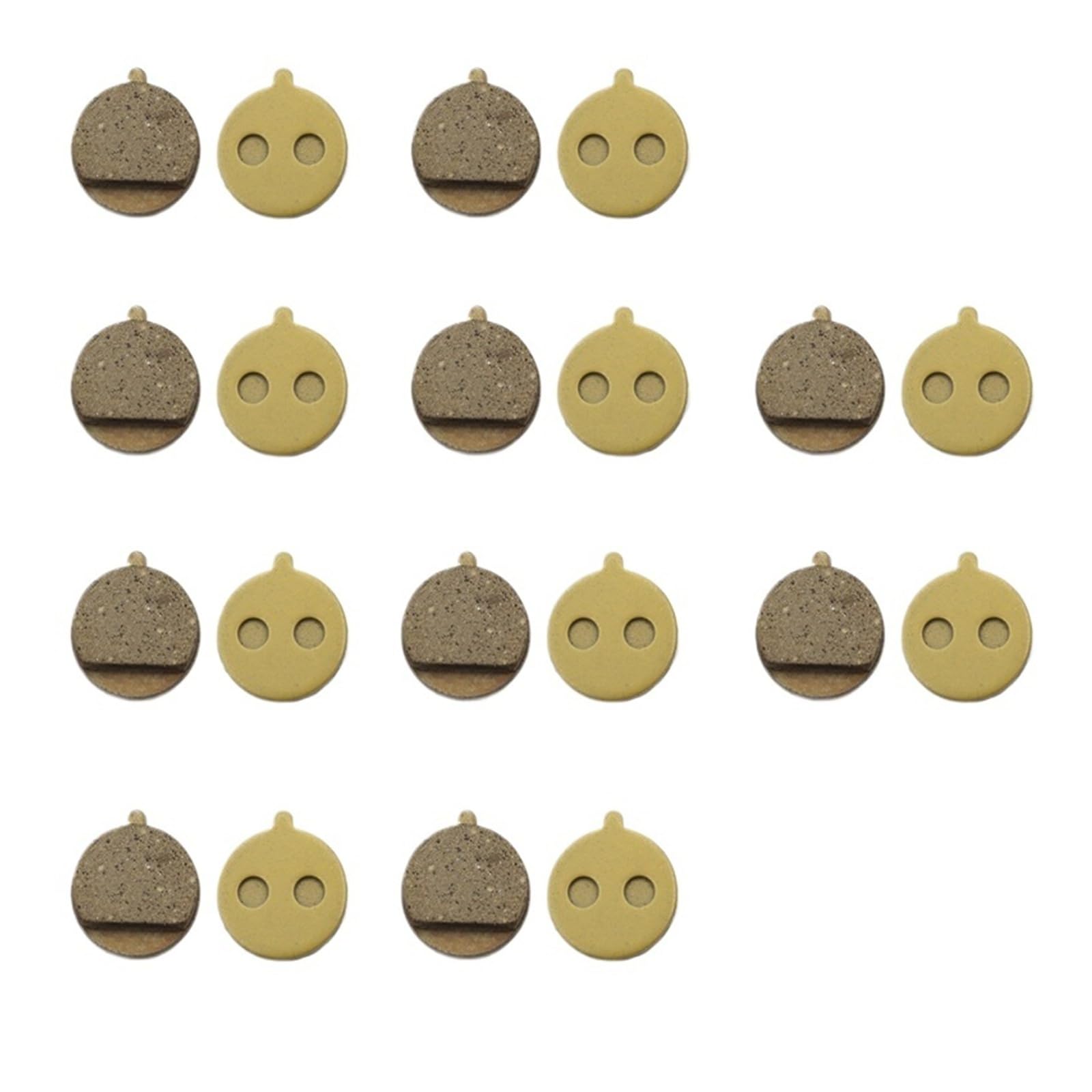 1 2 5 10 Paires De Plaquettes Frein À Disque Scooter Électrique Convient For KuGoo Kit Pièces Rechange M4 PRO freins à disque de scooter(Copper-based 10Pairs)