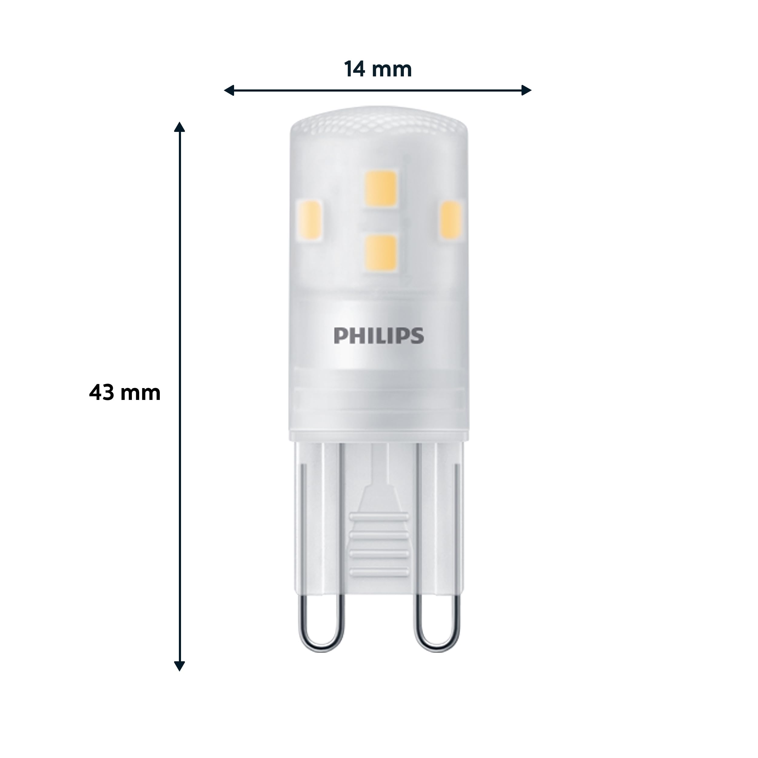 Philips LED Capsule 25W G9 G9 x3 2700K 220lm 15000h, Matt, Equivalent to 25w, 3 Pack - 25W Replacement - Image 3