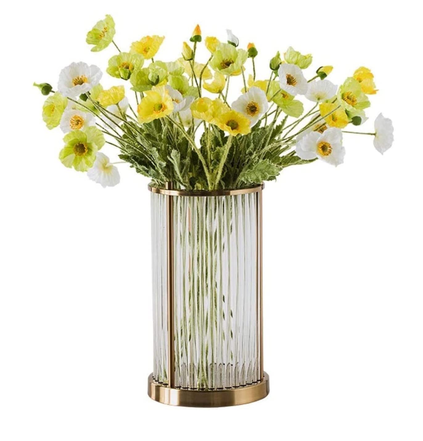 DFGHNBVC Artificial Flowers Beautifully Artificial Flowers Bridal Wedding Bouquet Home Office Party Vase Set Decoration.Onecolor-60Cm