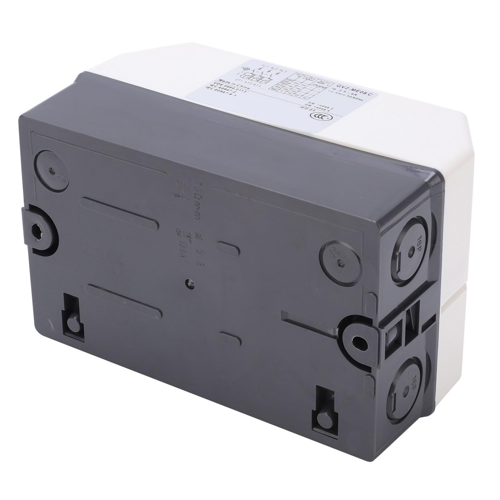 Salvamotore IP55 per Motore Elettrico - Interruttore Automatico di Protezione Impermeabile con Guscio in ABS Modello MC02-2.5-4A