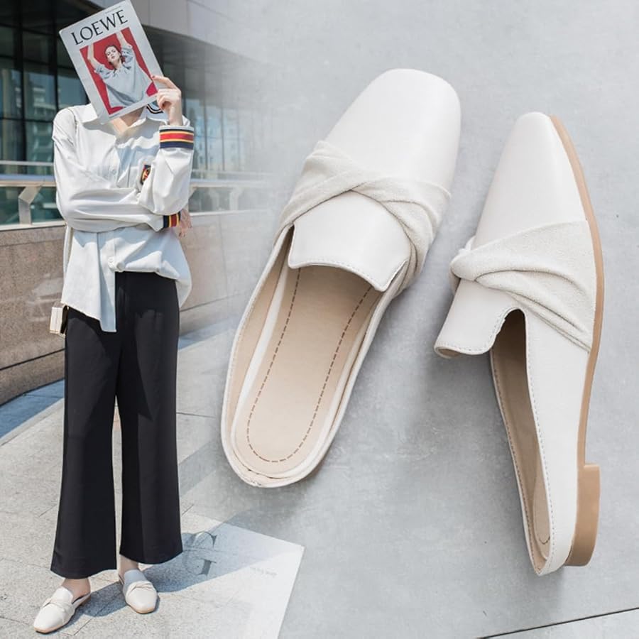 Amazon | [SINGLE MANY] かかとなしローファー レディース