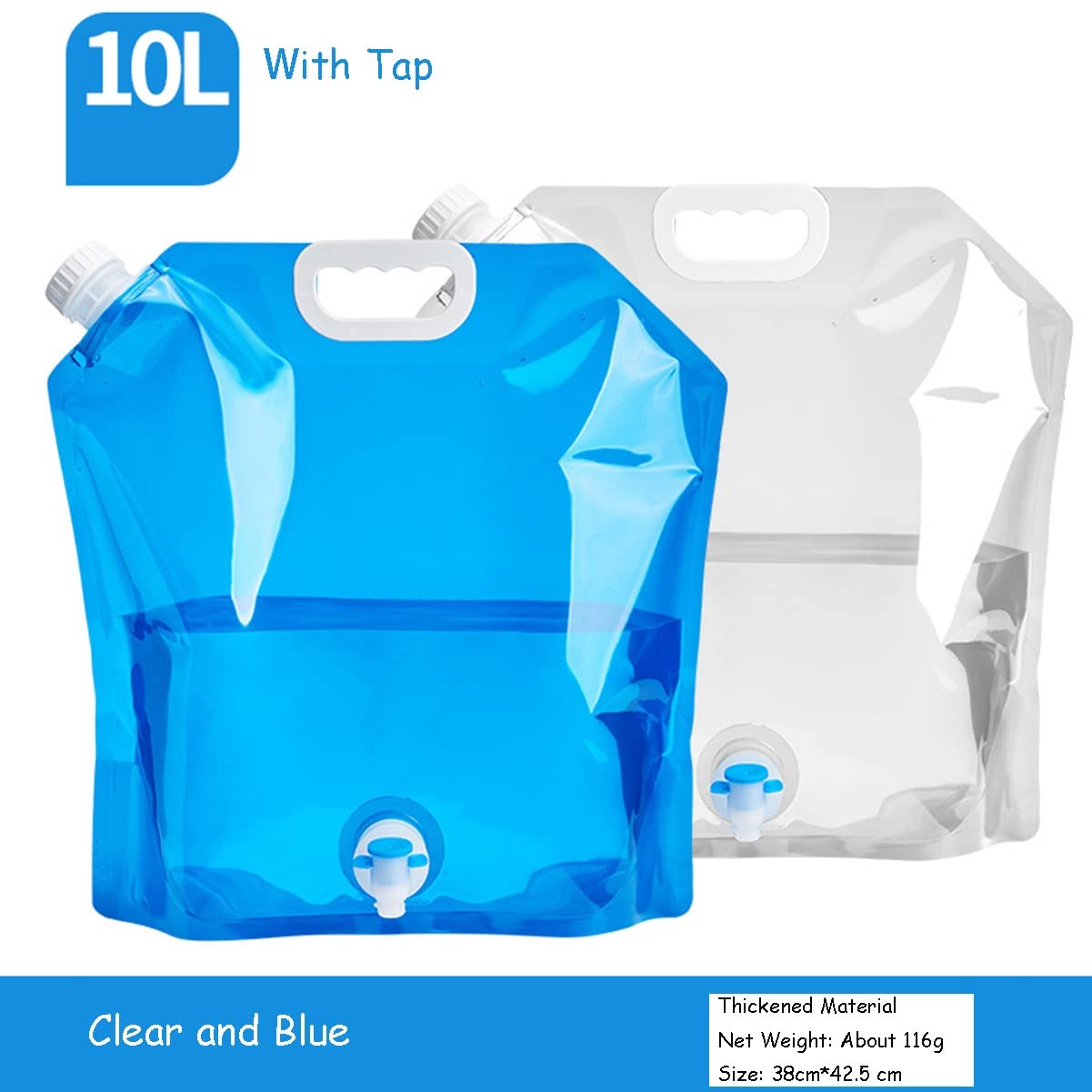bidon eau 15l, Set de 4 bidons pliables et portables pour eau potable, Réservoir d'eau Pliable bidon eau 15l, Set de 4 bidons pliables et portables pour eau potable, Réservoir d'eau Pliable