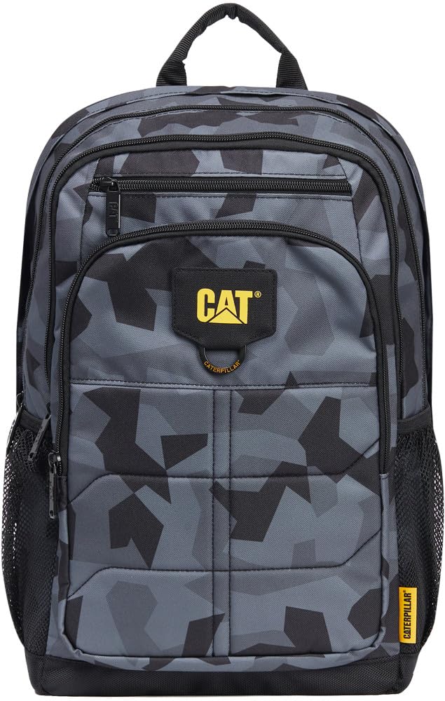 CAT Caterpillar Bennett 84184-661 - Mochila resistente de estilo Workwear, bolsa impermeable de 22 l con compartimento para portátil, ideal para equipaje de mano, universidad y negocios, negro/gris