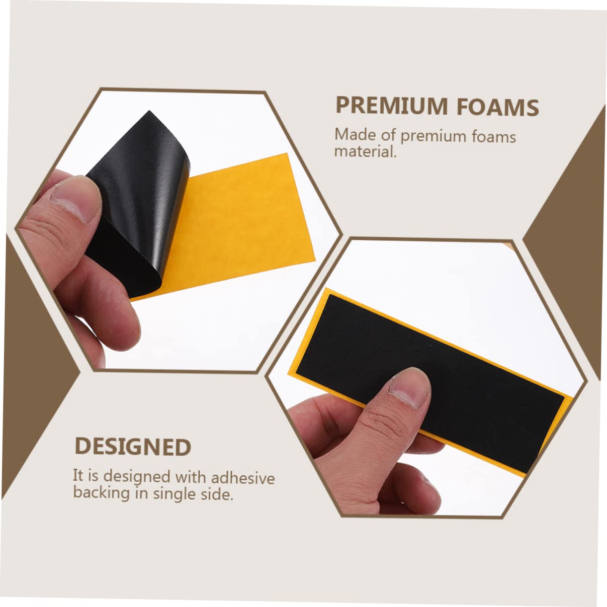 Yardwe 15Pcs Grip Tape Non Slip Stickers Adhesive Backing for Skateboards Skin Friendly for Daily Use and Replacement