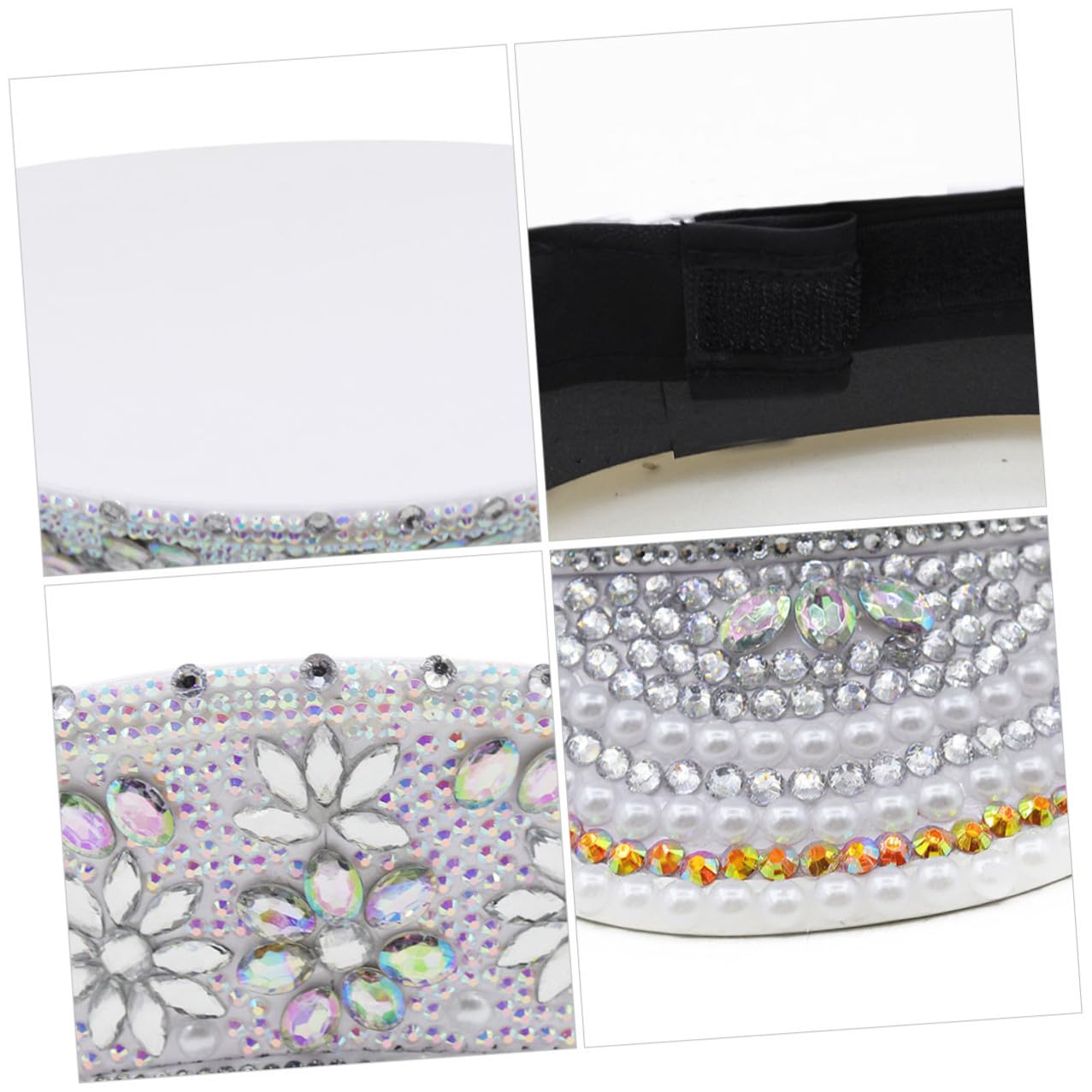 Baluue Sombrero para Novia con Gemas de Imitación, Tamaño Ajustable, Gorro de Capitán para Despedidas de Soltera y Bodas, Accesorio de Fiesta para Playa y Eventos Obsequios
