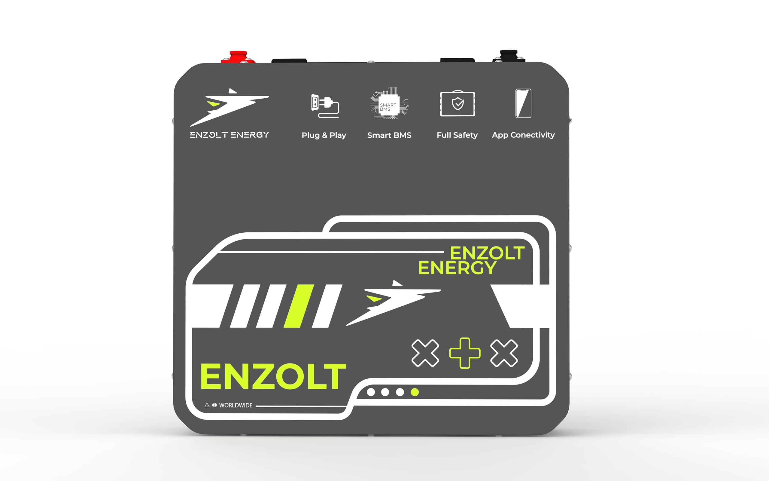Enzolt Energy 12.8V 90Ah LiFePO4 Lithium Inverter Battery-image-45