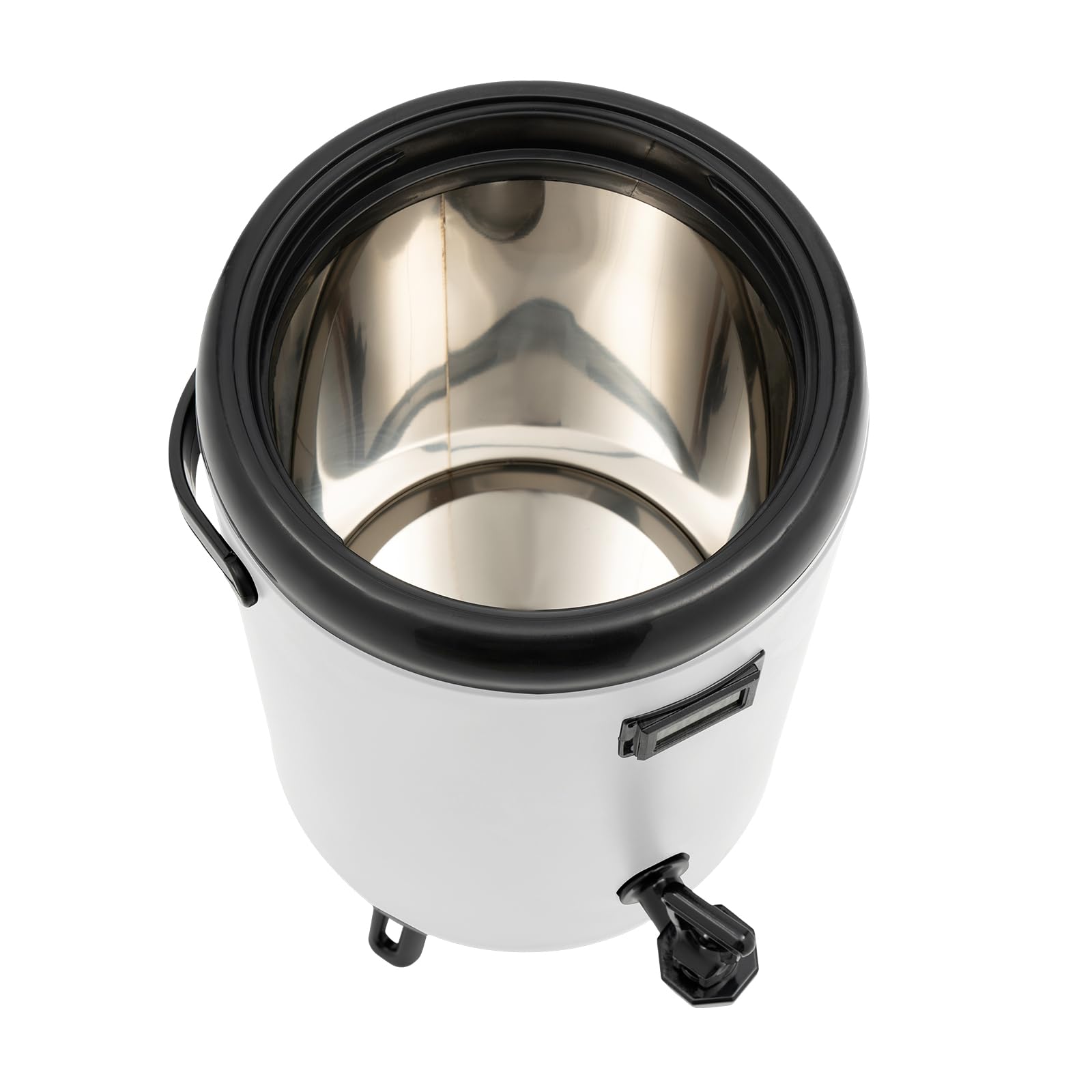 Contenitore termico in acciaio inox, dispenser di bevande da 12 l, con termometro e rubinetto, secchio isolato con funzione di mantenimento freddo e caldo per 12 ore, contenitore termico con coperchio