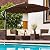 Tangkula 10 FT Patio Offset Umbrella, Outdoor Cantilever Umbrella with Easy Tilt Adjustment, 16 Sturdy Ribs, Crank and Cross Base, Market Hanging Umbrella for Backyard, Poolside, Lawn, Garden (Tan)