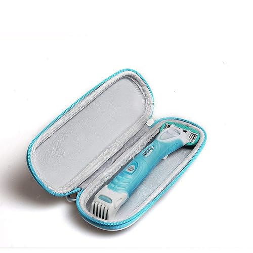 Hermitshell Hard EVA Funda de viaje protectora azul se adapta a Schick Hydro Silk TrimStyle Hidratante Razor Mujeres Bikini Trimmer