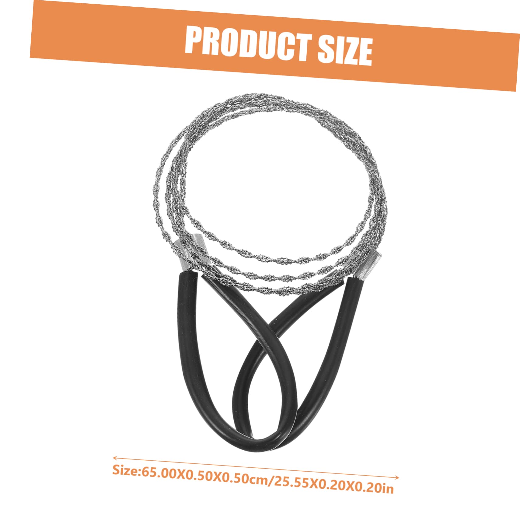 VICASKY 4pcs Portable Wire Saw Survival Chainsaw Steel Material Pocket Saws Outdoor Cutting Cable