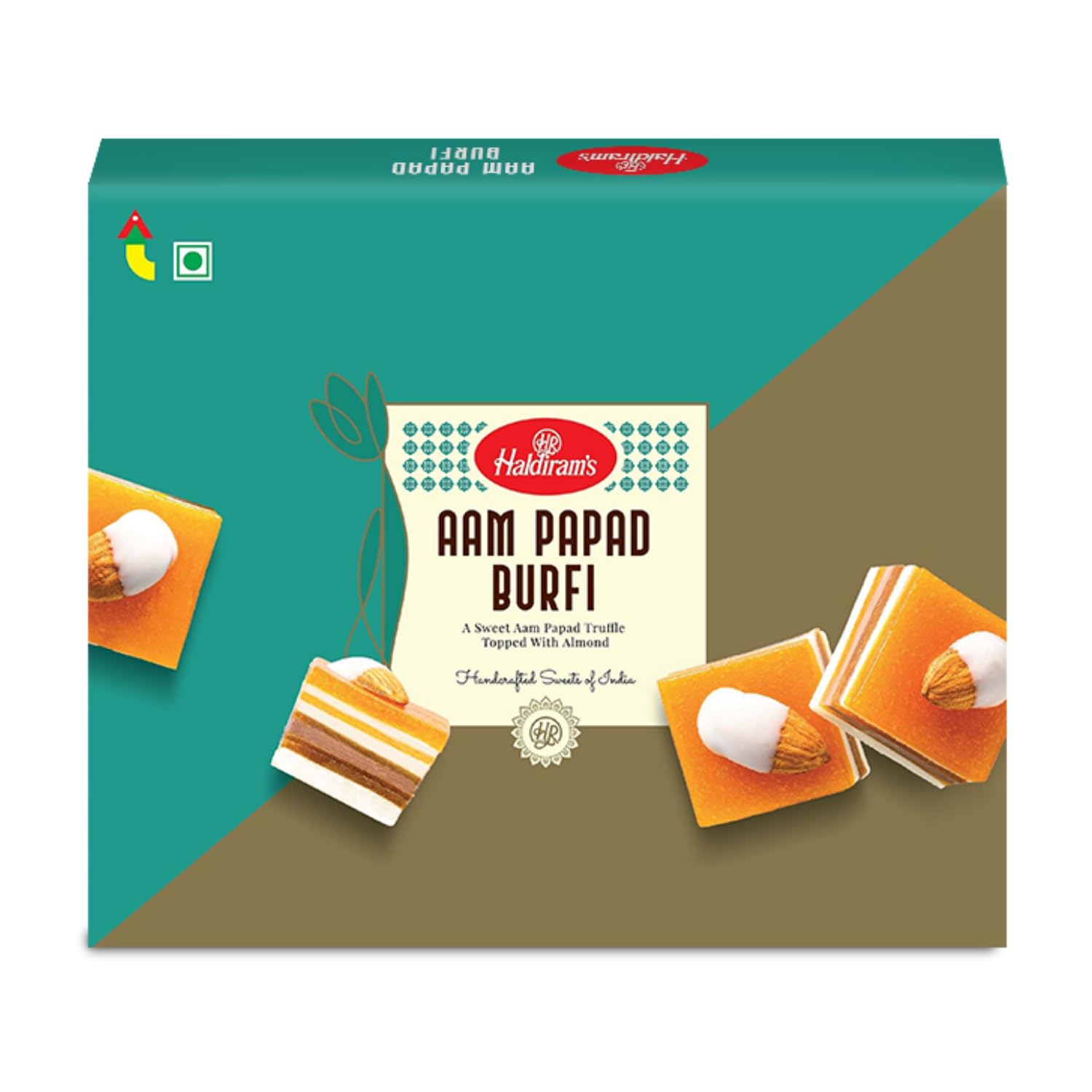 Haldiram's Chocolate Aam Papad Burfi 400g | Premium Handcrafted Indian Mithai | Premium Ingredients | Fresh Indian Traditional Mithai | Sweet & Tangy Flavour | Festive Sweet Gift Box All Occasion