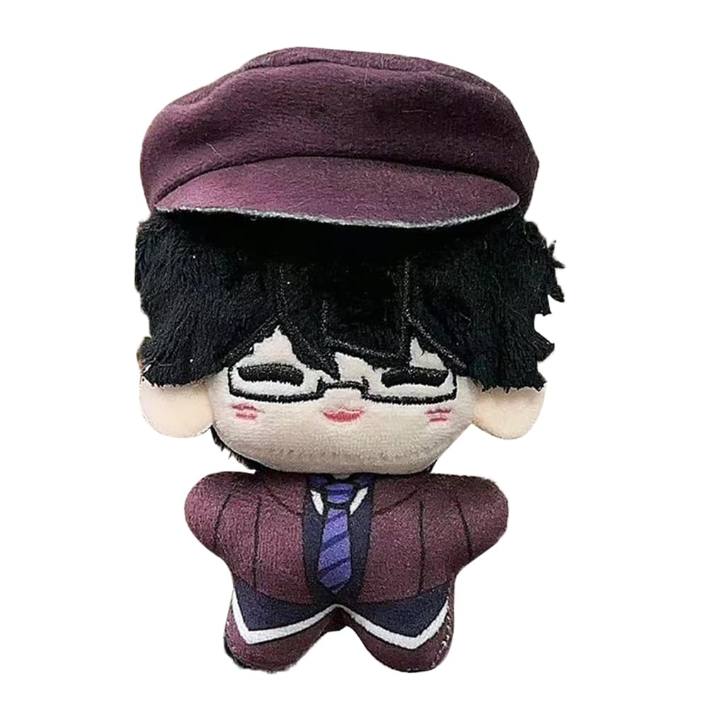 LUNK BSD Plush Ranpo Edogawa Figure Stuffed Doll Anime Soft Figure Keychain Pendant Charm Mini Hug Pillow Decoration Gifts
