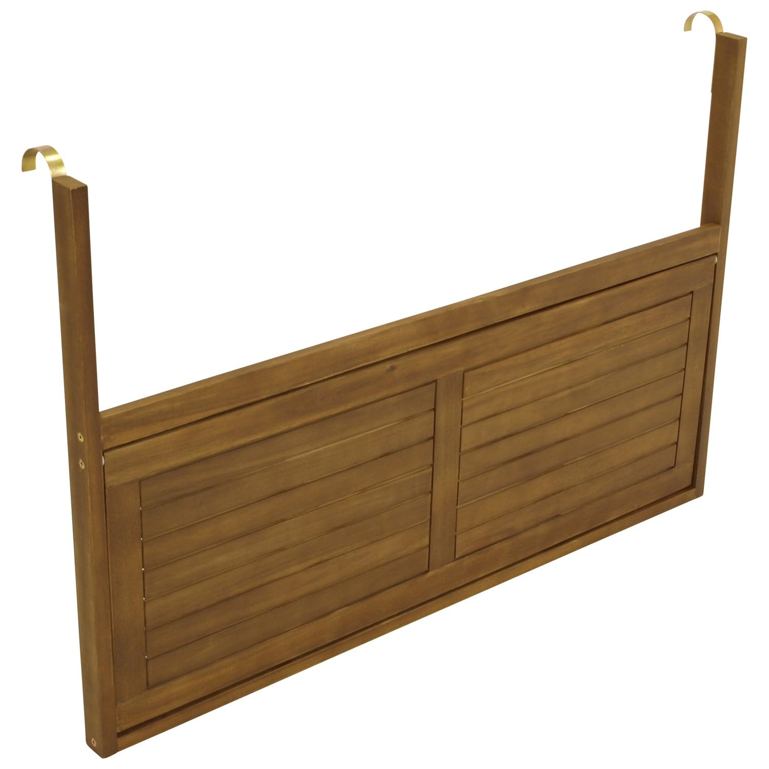 DEGAMO Balkonhängetisch 120x40cm klappbar, Grosse Ausführung, Akazienholz, FSC®-Zertifiziert Braun