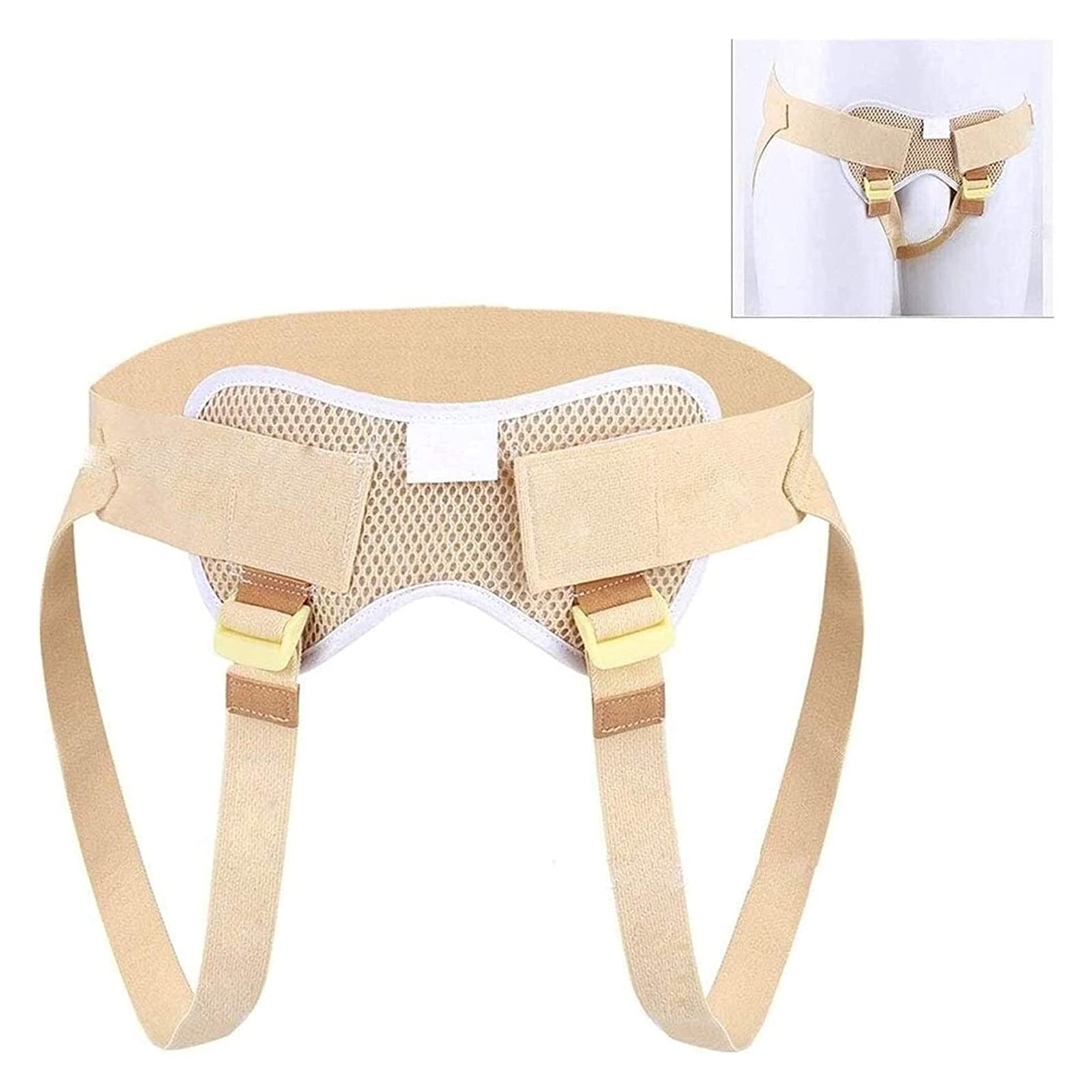 Amazon.co.jp: 柔軟なストレッチタイプのヘルニアベルト、取り外し可能