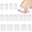 Blulu 16 Pcs Toe Cushion Tube Sleeves Soft Gel Corn Pad Protectors for Cushions Corns, Blisters, Calluses, Toes and Fingers(White)