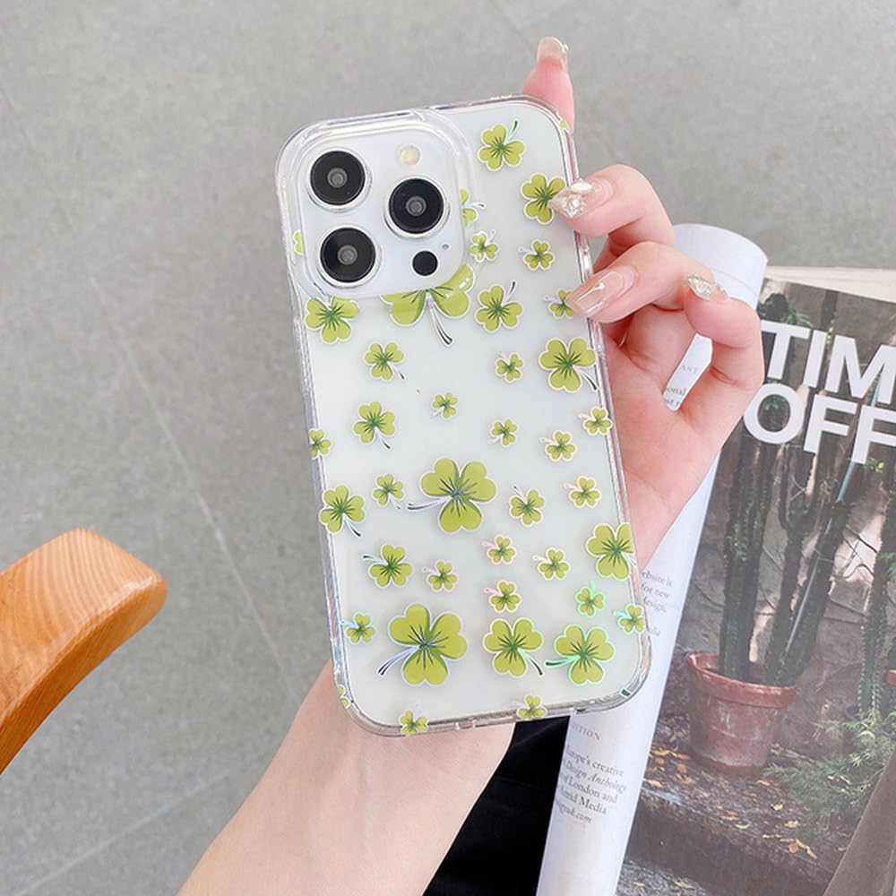 Coque iPhone 14 Pro fleur transparente IMD antichoc