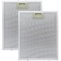 Campana Extractora De Grasa WAIZHIUA 2X Filtro Campana Extractora Universal 320 x 260 mm, Filtro de Grasa para Campana Extractora de Cocina, Filtro Aluminio Campana para Muchas Marcas Líderes de Campanas Extractoras