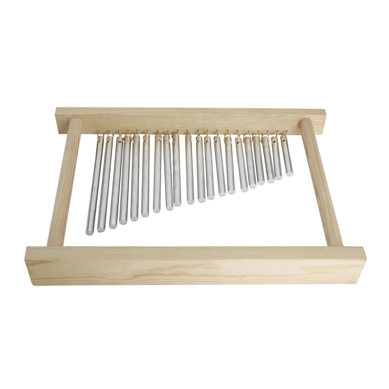 Mesa de campanillas musicales, práctica, textura de aluminio y madera, adecuada para estudio y percusión de aleación de aluminio en vivo, vientos de percusión