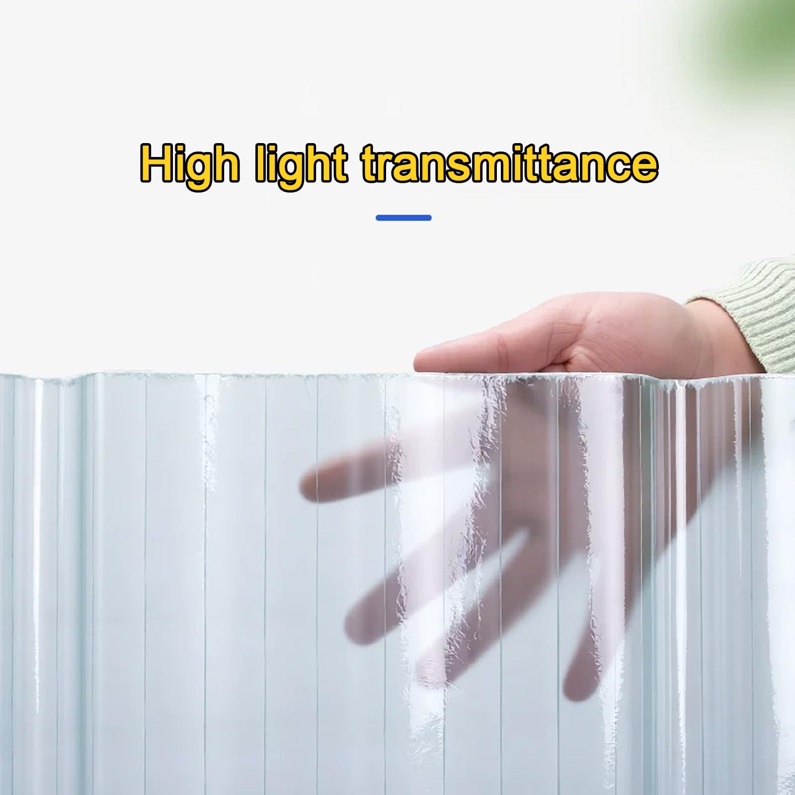 Paneles de Techo Corrugado,Chapa Ondulada Protección UV,Panel para Tejado para Invernaderos,Garajes,Cobertizos,Establos,Paneles de Fibra de Vidrio de 1,2 Mm de Espesor (0.9x1.7m,3 Pcs)