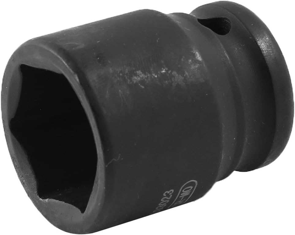 Black CR-V Steel 1/2" Square Drive 23mm Hexagon Hex Six Point Socket Wrenches