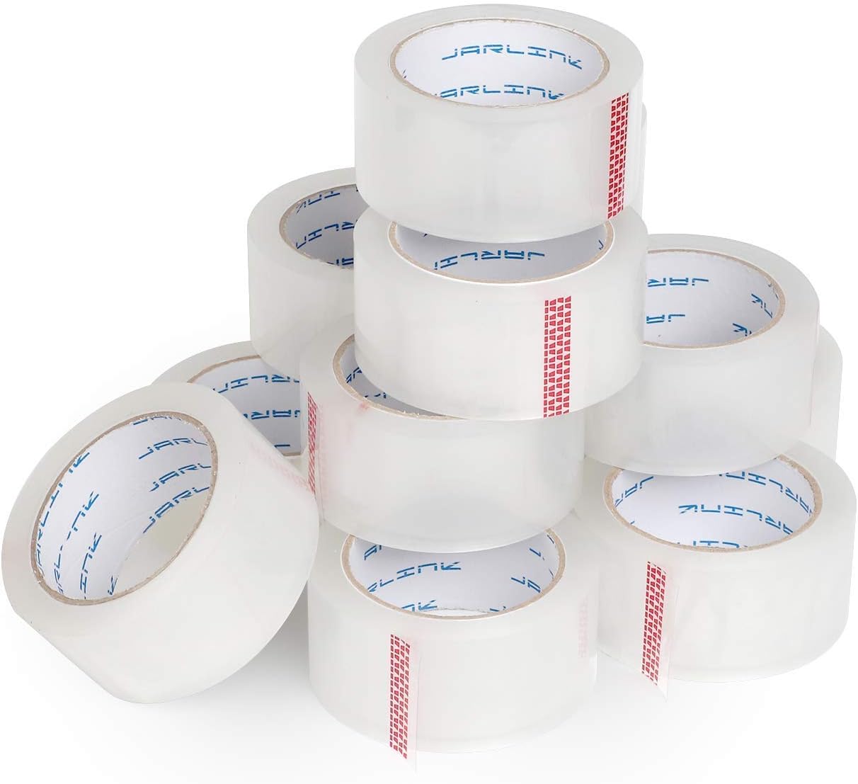 JARLINK Packing Tape Dispenser Gun (2 Pack) with 2 Rolls Tape Bundle with 36 Rolls Clear Packing Tape for Shipping Packaging Moving Sealing