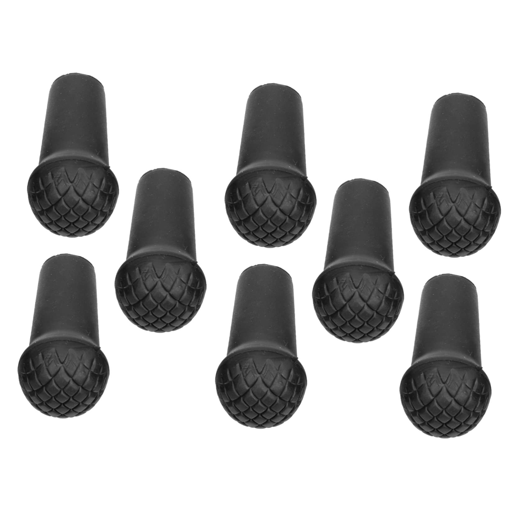 WOFASHPURET 8Pcs Hiking Sticks Tips Heavy Duty Rubber Crutch Accessories Durable Non Slip Canes End Covers for Outdoor Walking and Trekking Fit Protection