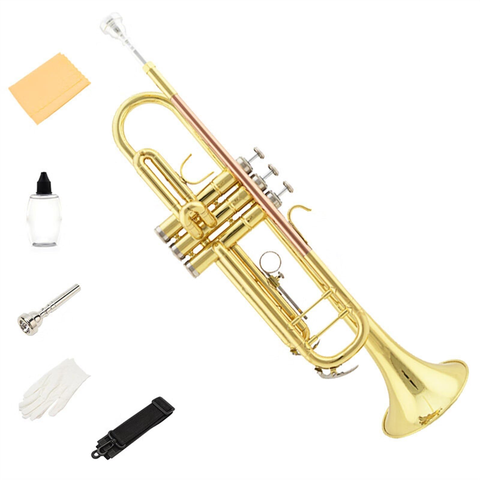 Standard Trompeten B-Trompete Instrument Aus Messing Phosphorbronze Blasinstrument Professionelle Trompete Aus Edelstahl Satter Ton