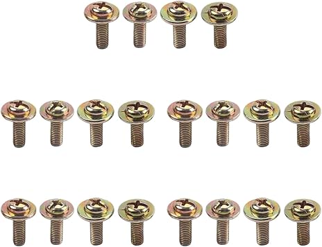 DYNWAVE 20x Drum Lug Screws,Drum PartDrum Set,Drum Screw Metal Snare Drum Lugs for Replaces Parts Accessories Percussion Instrument