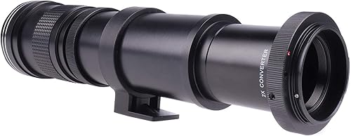 Miniatura 7 de Lente teleobjetivo zoom de 16.535-31.496 in F8.3-16 con 2 lentes teleconvertidoras y adaptador de montaje T2T a EOS EF para cámaras Canon EOS Rebel