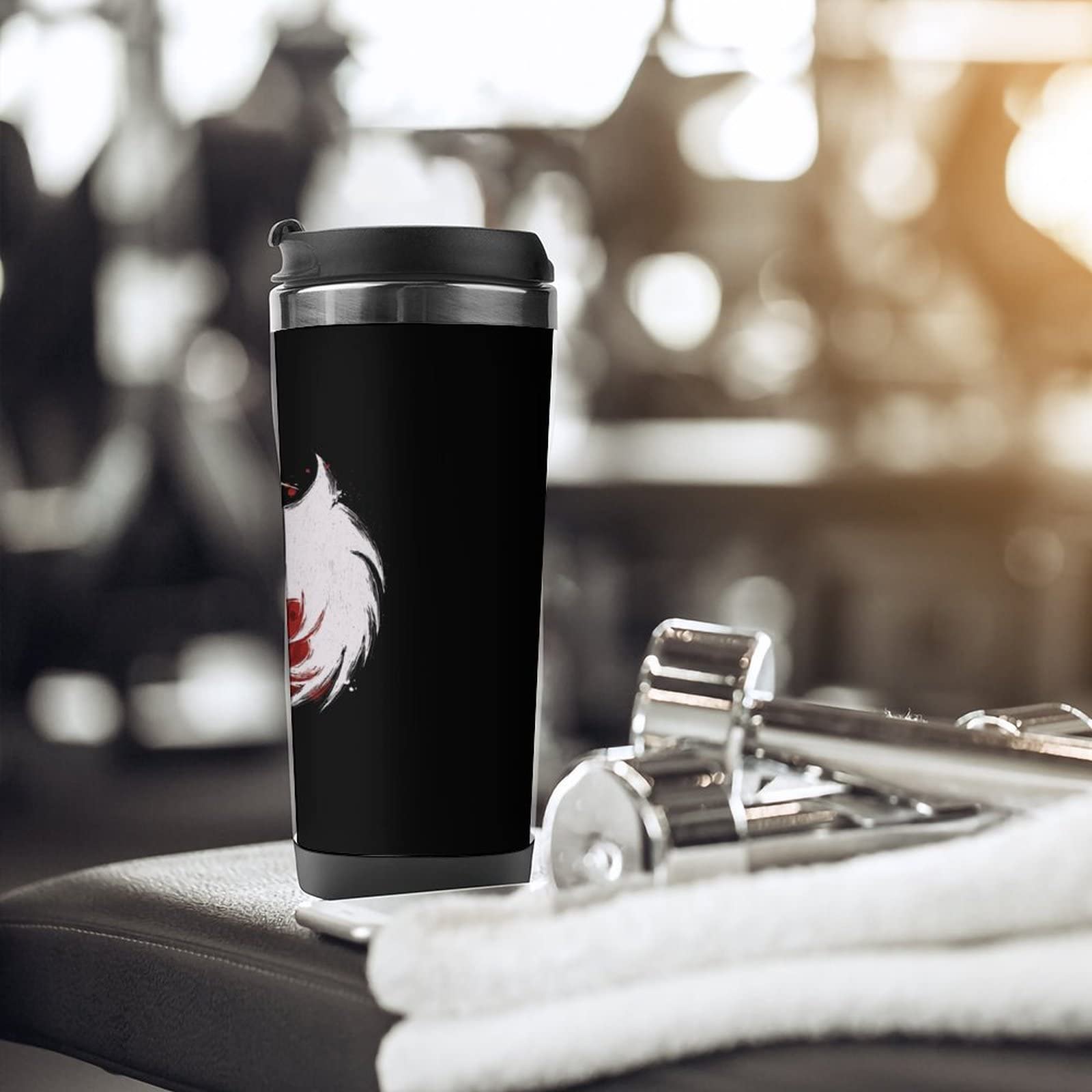 Amazon | 真空タンブラー かっこいい 狼 水筒 魔法瓶 ステンレス