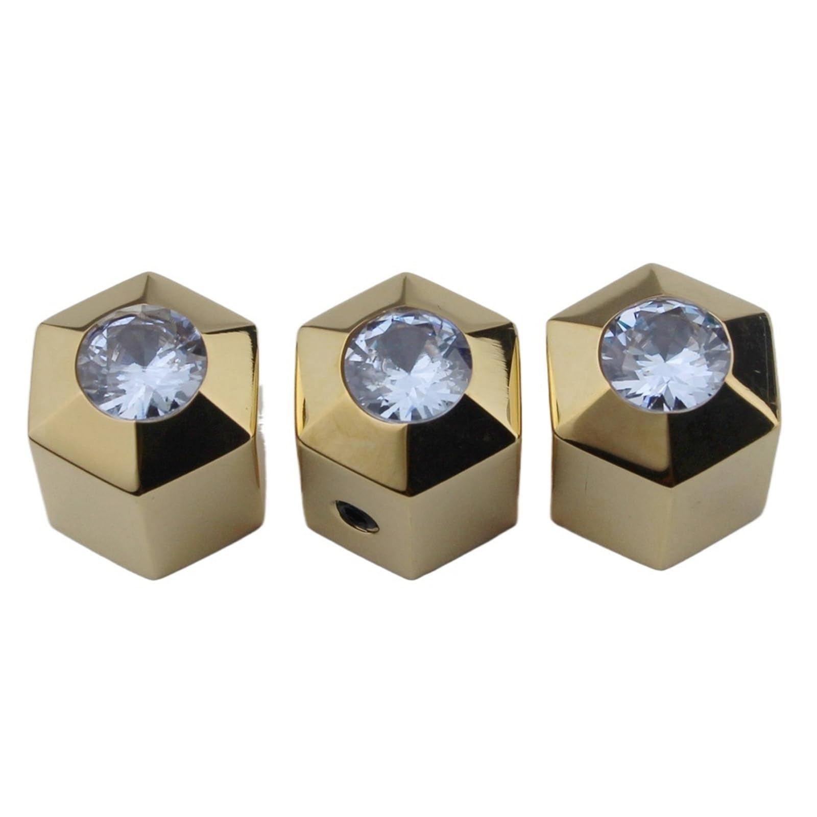 Boutons de commande de potentiomètre guitare basse acier inoxydable
