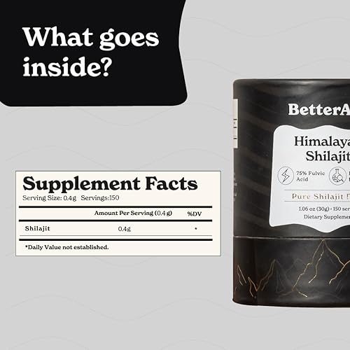 Miniatura 7 de Better Alt Resina pura Shilajit del Himalaya, paquete de 2 porciones de grado dorado de alta potencia, 150 porciones para impulso de energía y apoyo