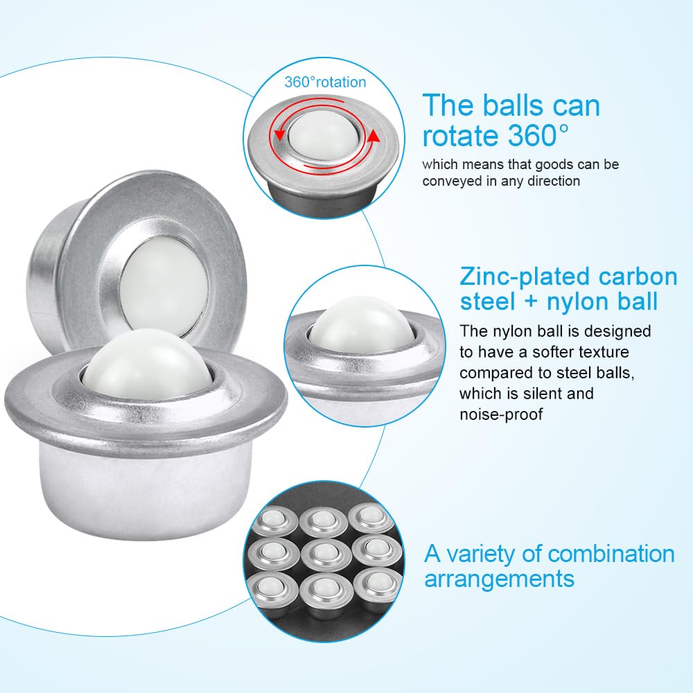 CODIRATO 12 Rotelle Di Trasferimento Con Cuscinetti A Sfera - Per Trasporto Industriale E Imballaggio - Foto 6