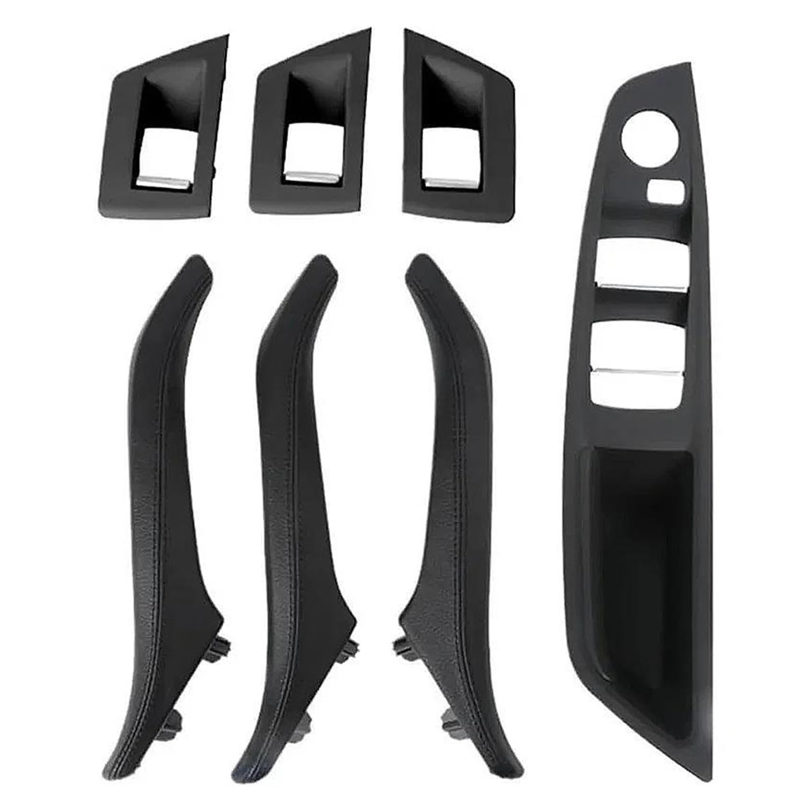 Trqiimpbh Black Car Interior Door Handles 51417225867 51417225866 For 5 Series For F10 For F11 For 520I For 523I For 525I 2010-2017 Front Right Interior Door Handle(Black)