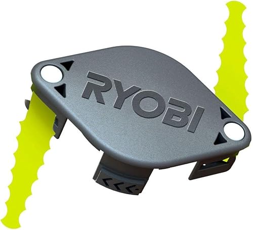 Ryobi ACFHRL2 Cabezal de policarbonato para cortadora de césped, compatible con bordeadoras Ryobi de 18, 24, y 40 voltios. Paquete de 2 unidades.
