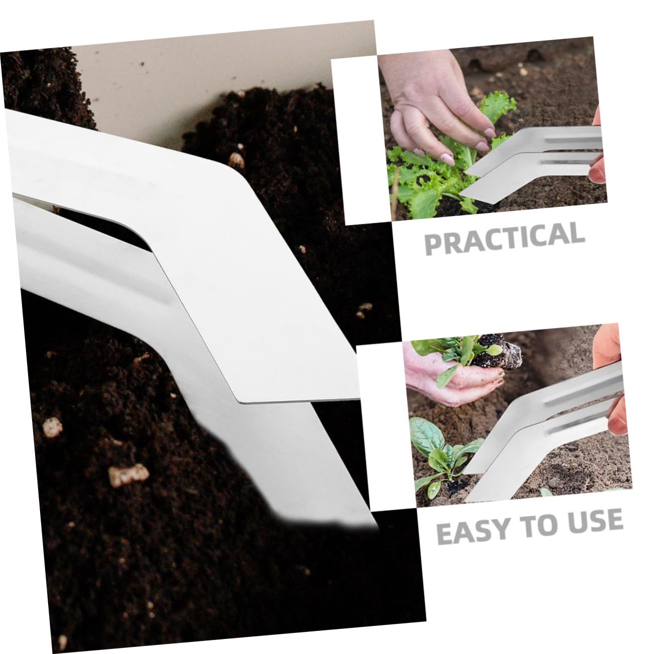 POPETPOP 10 Pièces Ensemble d'outils Floraux Outil de Jardinage Pince pour Plantes Outil de Jardin en Acier Inoxydable Outil de repiquage Pince de Jardinage en Acier Inoxydable