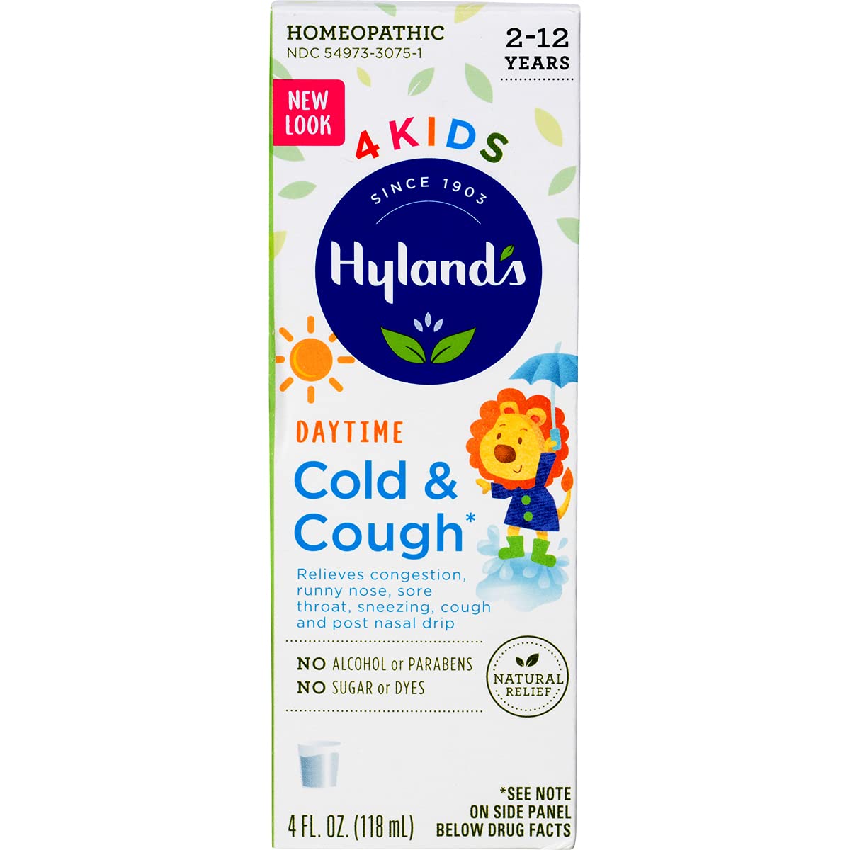 Hyland's Cold and Cough 4 Kids, Cough Syrup Medicine for Kids