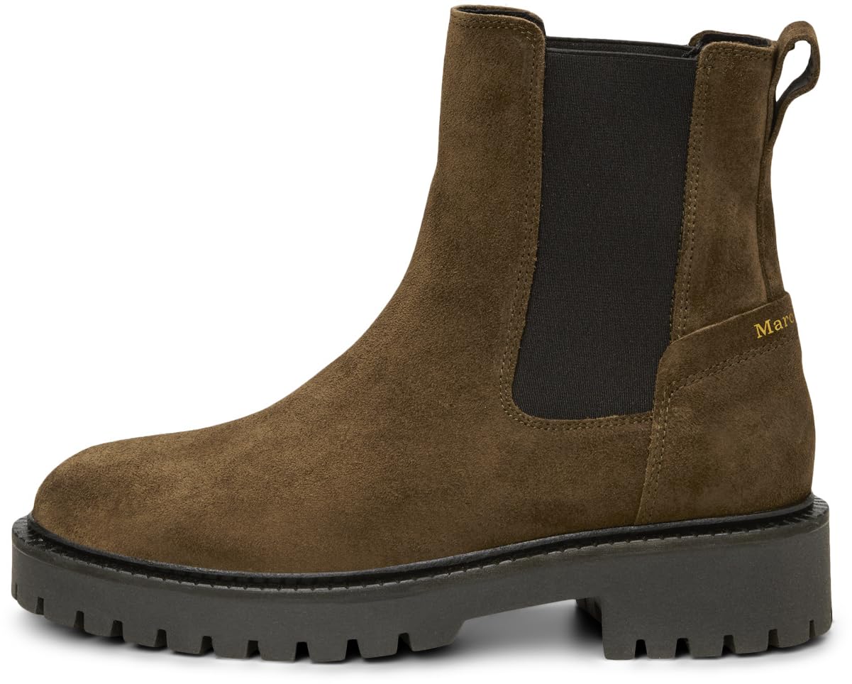 Marc OߴPolo Damen Chelsea Boots aus Leder mit Profilsohle