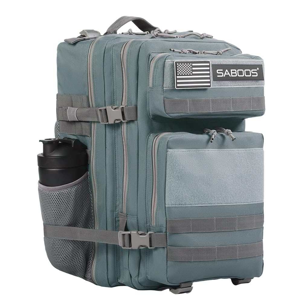 Taktischer Rucksack, Militär-Rucksäcke für Herren, Fitnessstudio, Camping, Wandern, Tagesrucksack, großer Rucksack, 3 Tage, mit MOLLE, 25 l - 45 l