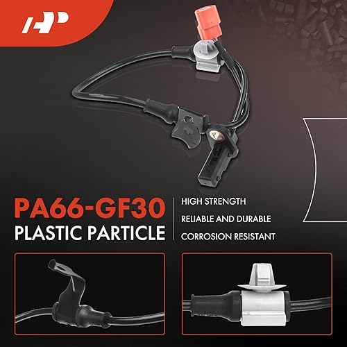 Miniatura 10 de A-Premium Sensor de velocidad de rueda ABS compatible con modelos Honda - Accord 2003 2004 2005 2006 2007, SedánCoupé - Lado trasero izquierdo del