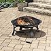 Pleasant Hearth OFW106R Brant Round, 30-Inch fire Pit, Regular, Rubbed Bronze