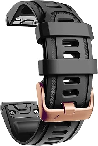 Miniatura 2 de Correa de reloj QuickFit con hebilla dorada, 0.78 pulgadas, impermeable, de liberación rápida, fácil ajuste, para Garmin Fenix 7S 6S ProZafiro,