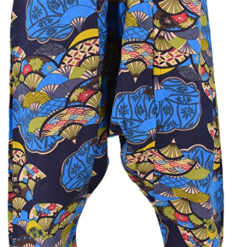 Perdontoo Men's Cotton Casual Harem Pants Baggy Yoga Aladdin Genie Hippie Pants (32, Style 3) #TOP3