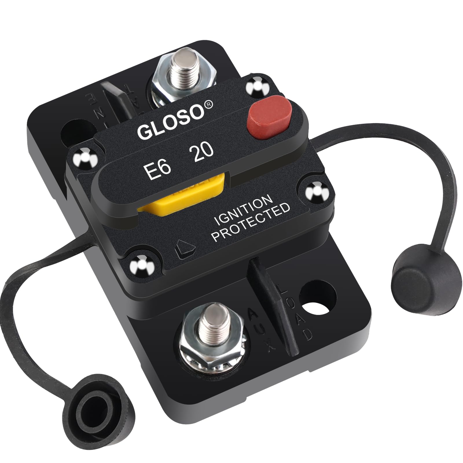 GLOSO Interruttore automatico automatico reset interruttore automatico impermeabile barca batteria auto camion 20 amp E69
