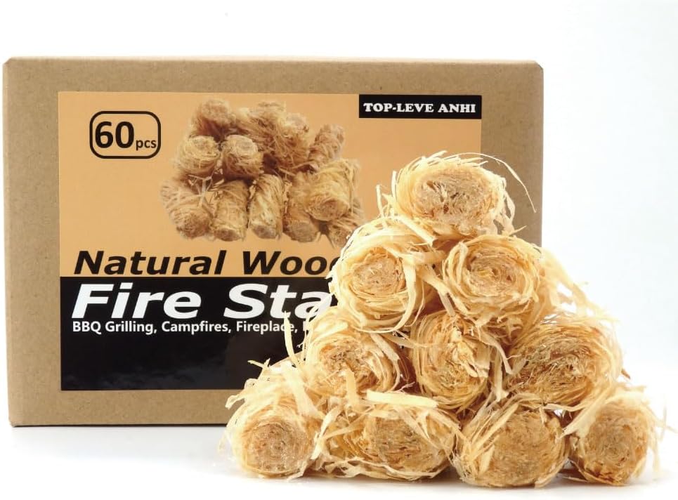 Fire Starter, 108 Count Natural Fire Starters for